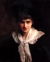 Gustave Jean Jacquet - Portrait of a Gentlewoman